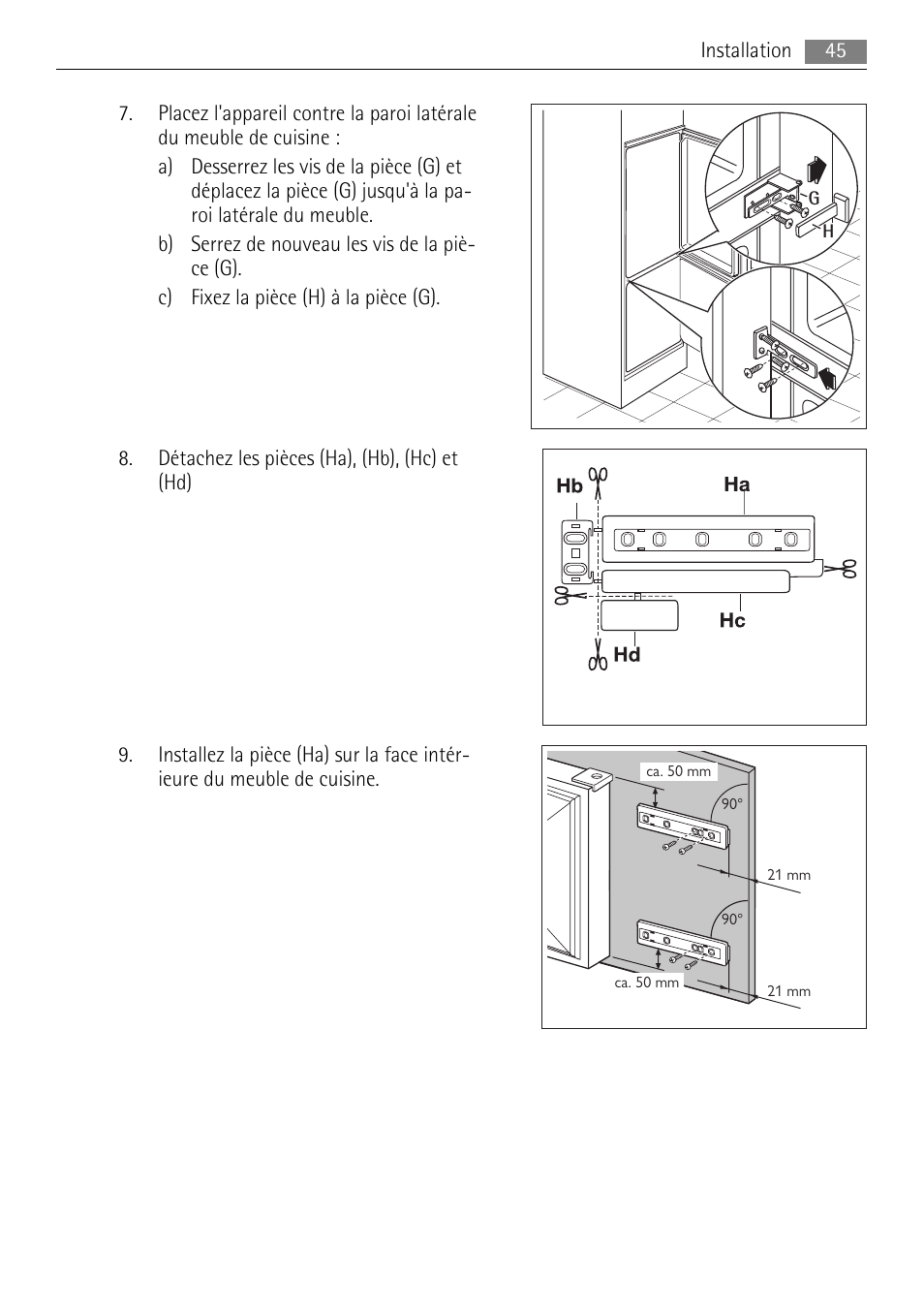 AEG AIK 2401 R User Manual | Page 45 / 100