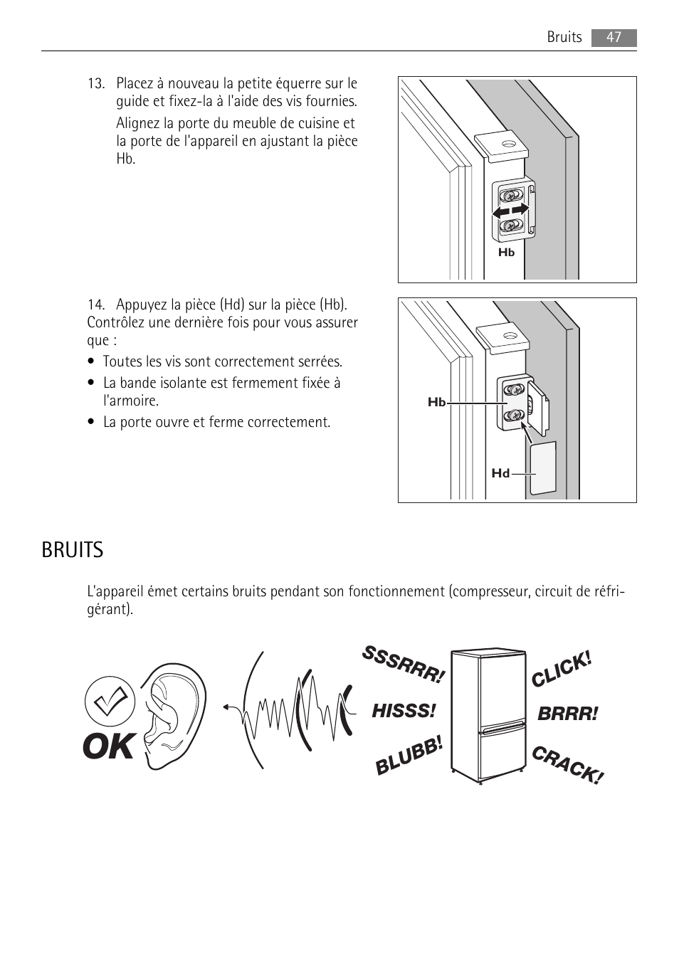 Bruits | AEG AIK 2401 R User Manual | Page 47 / 100