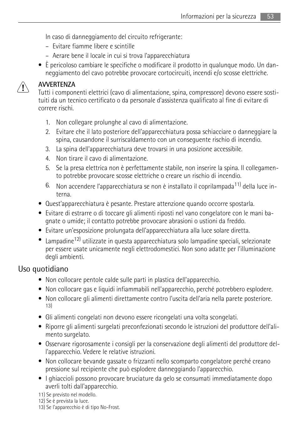 Uso quotidiano | AEG AIK 2401 R User Manual | Page 53 / 100