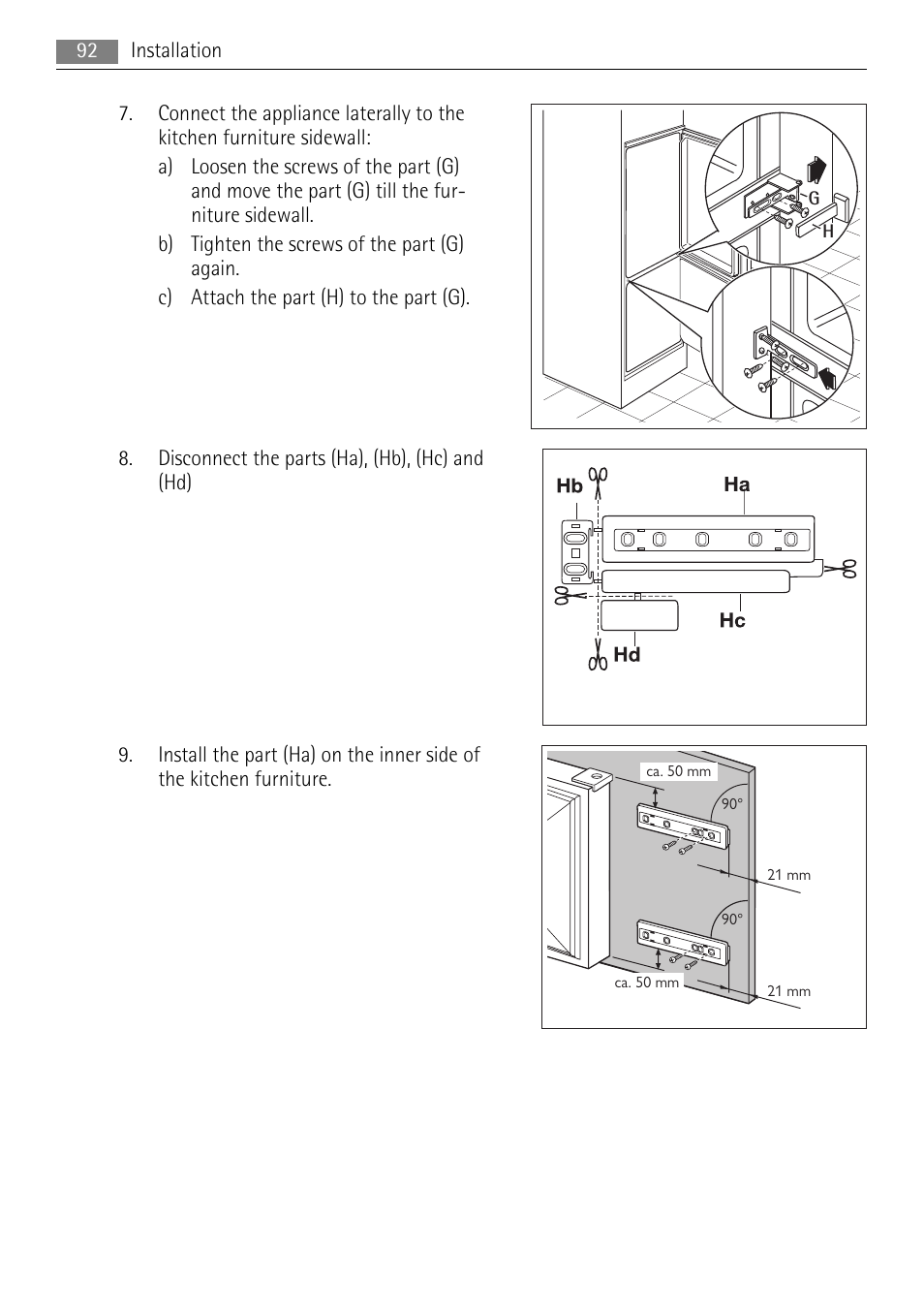 AEG AIK 2401 R User Manual | Page 92 / 100