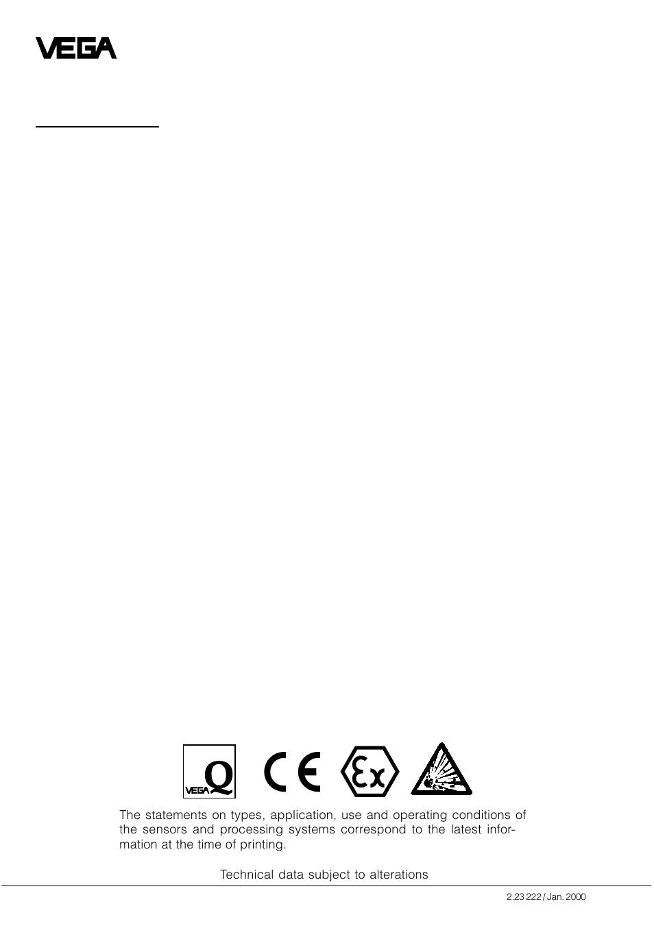 VEGA VEGAFLEX 51K User Manual | Page 32 / 32