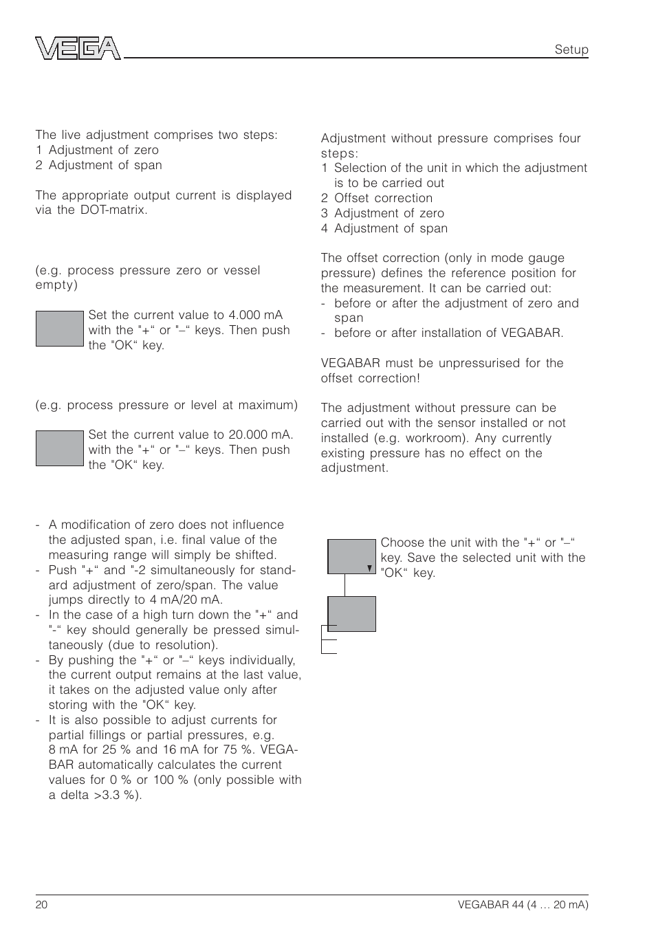 VEGA VEGABAR 44 4 … 20 mA User Manual | Page 20 / 28