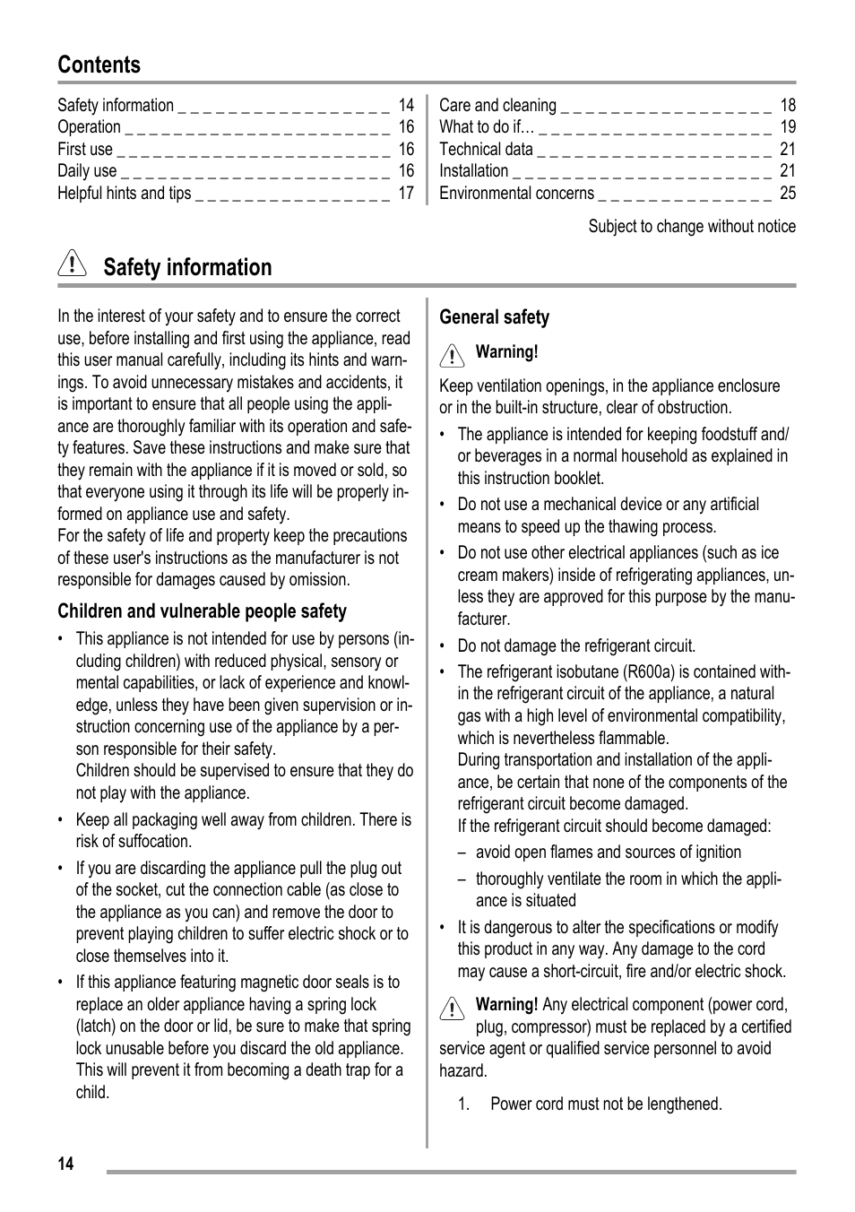 ZANKER KBA 17401 SK User Manual | Page 14 / 52