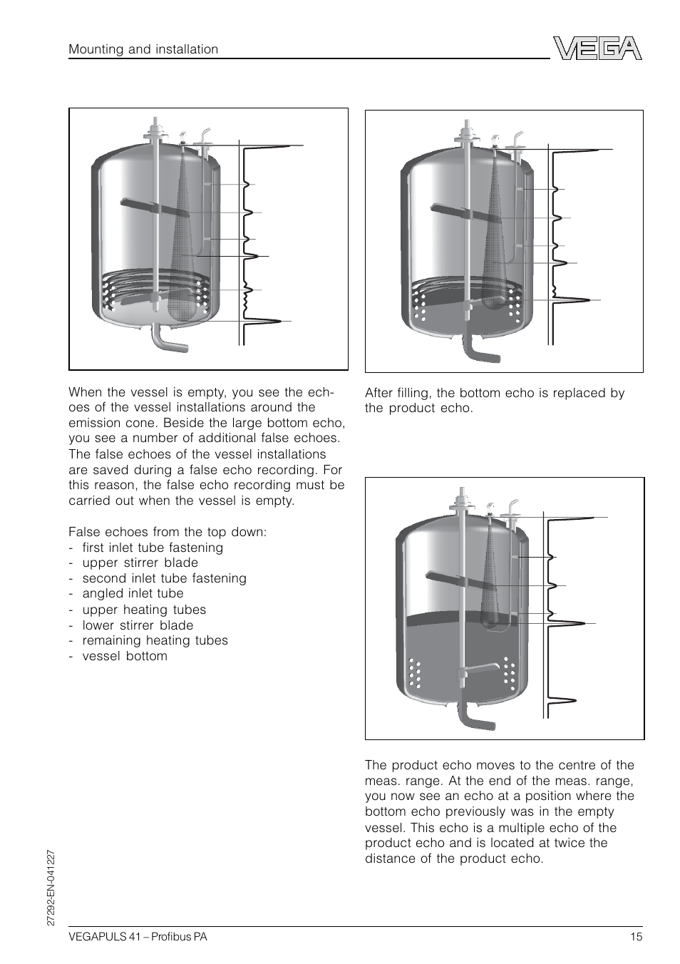 VEGA VEGAPULS 41 Profibus PA User Manual | Page 15 / 56