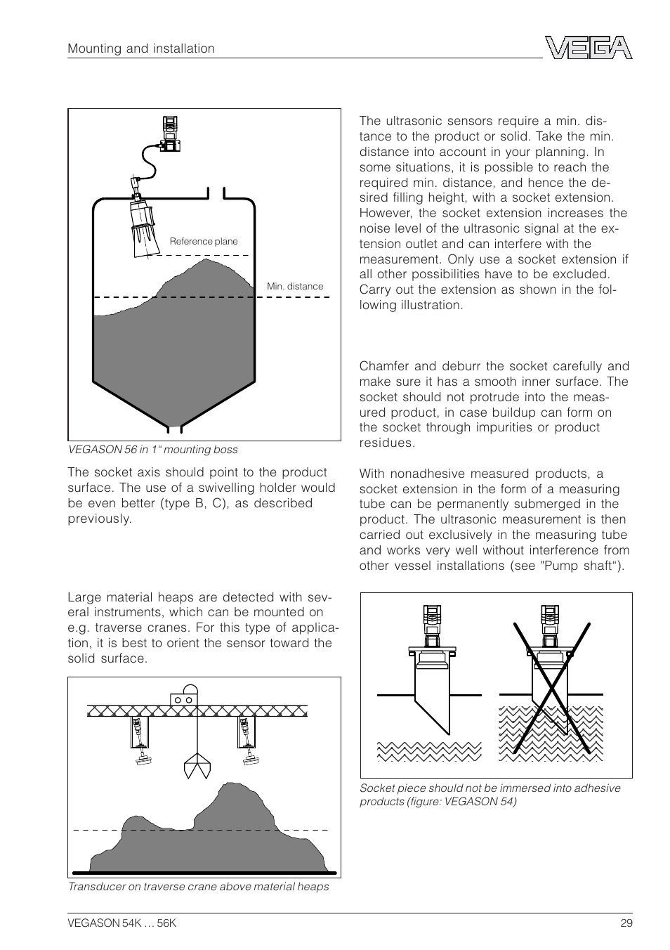 5 socket extensions | VEGA VEGASON 54K…56K User Manual | Page 29 / 48