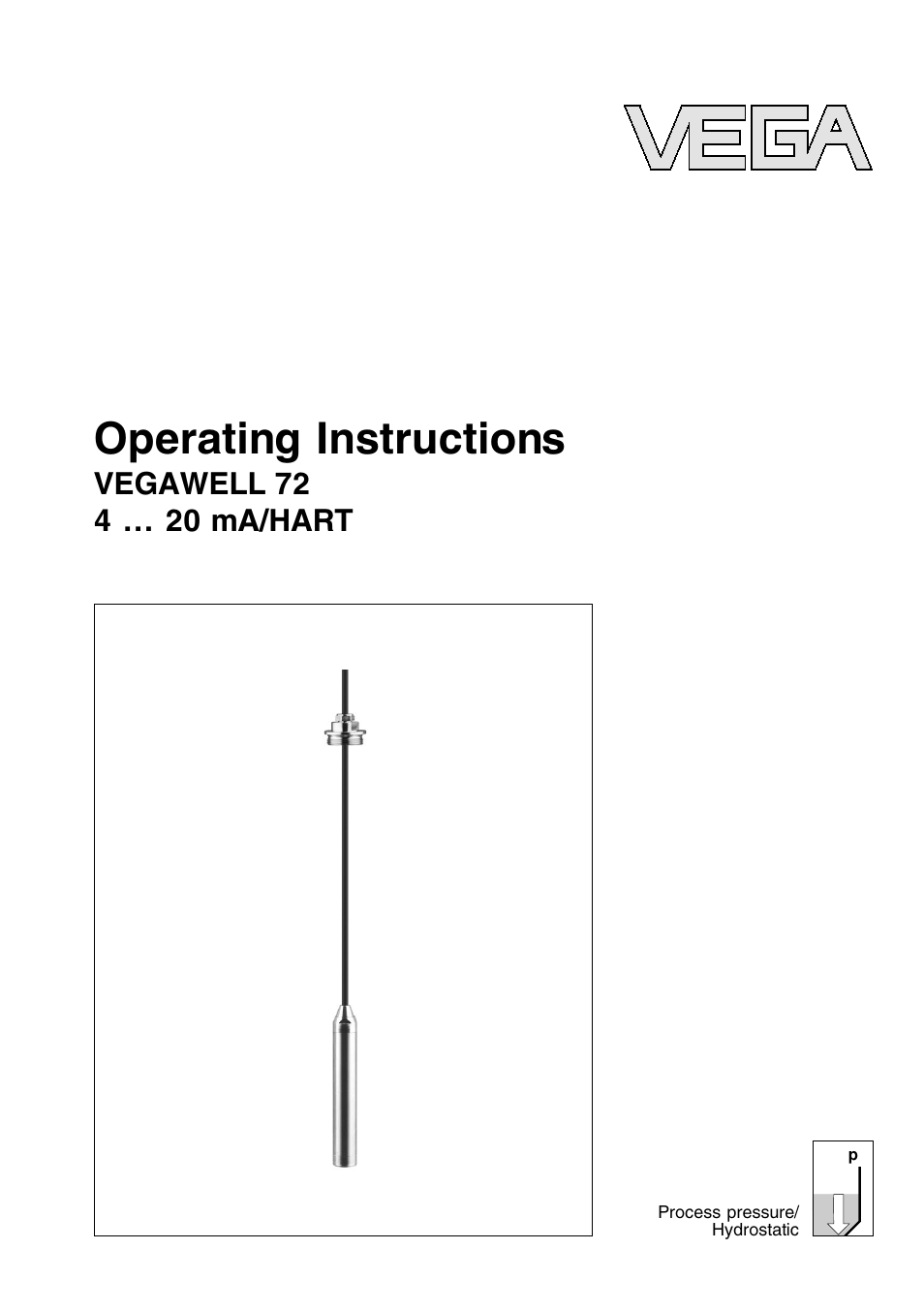 VEGA VEGAWELL 72 4 … 20 mA_HART User Manual | 44 pages