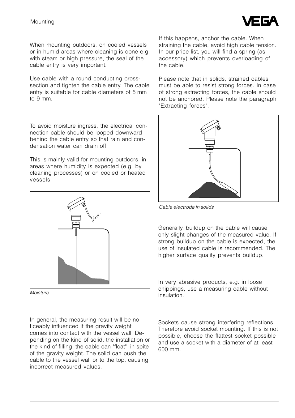 VEGA VEGAFLEX 52P (Profibus PA) User Manual | Page 21 / 56