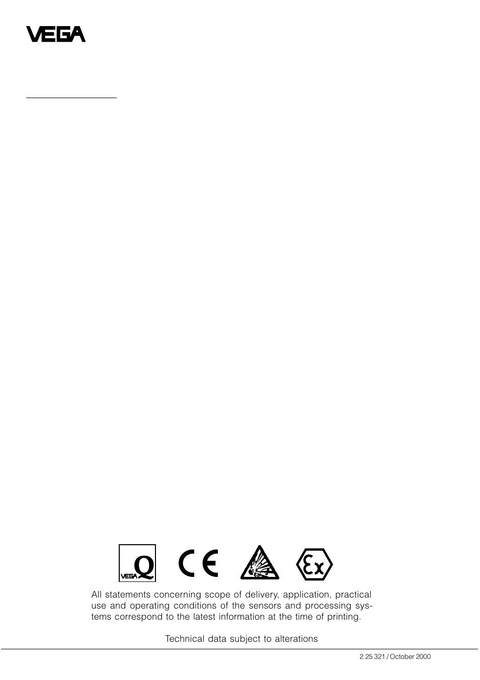VEGA VEGAFLEX 52P (Profibus PA) User Manual | Page 56 / 56