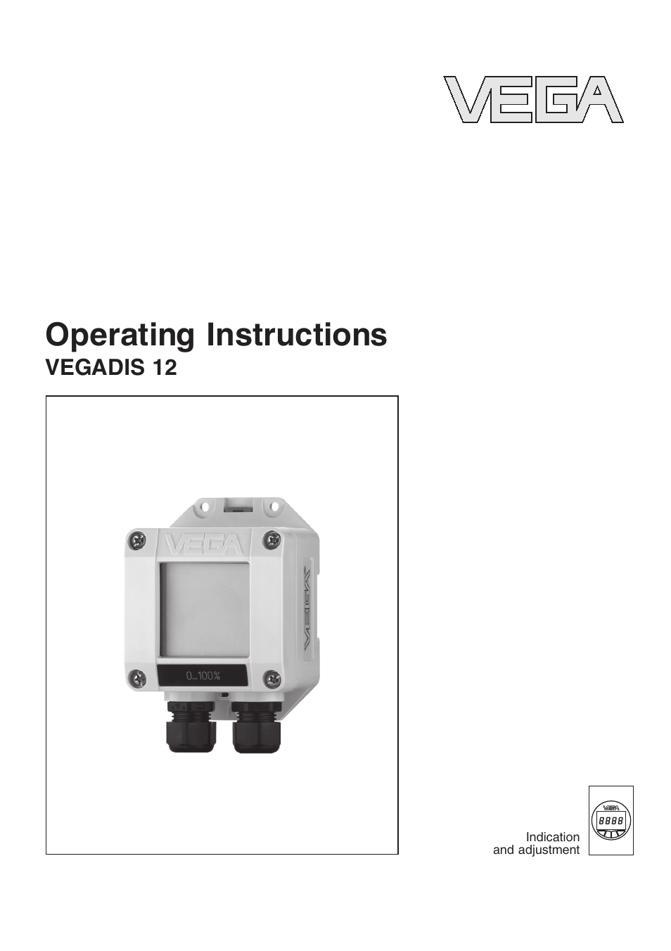 VEGA VEGADIS 12 User Manual | 28 pages