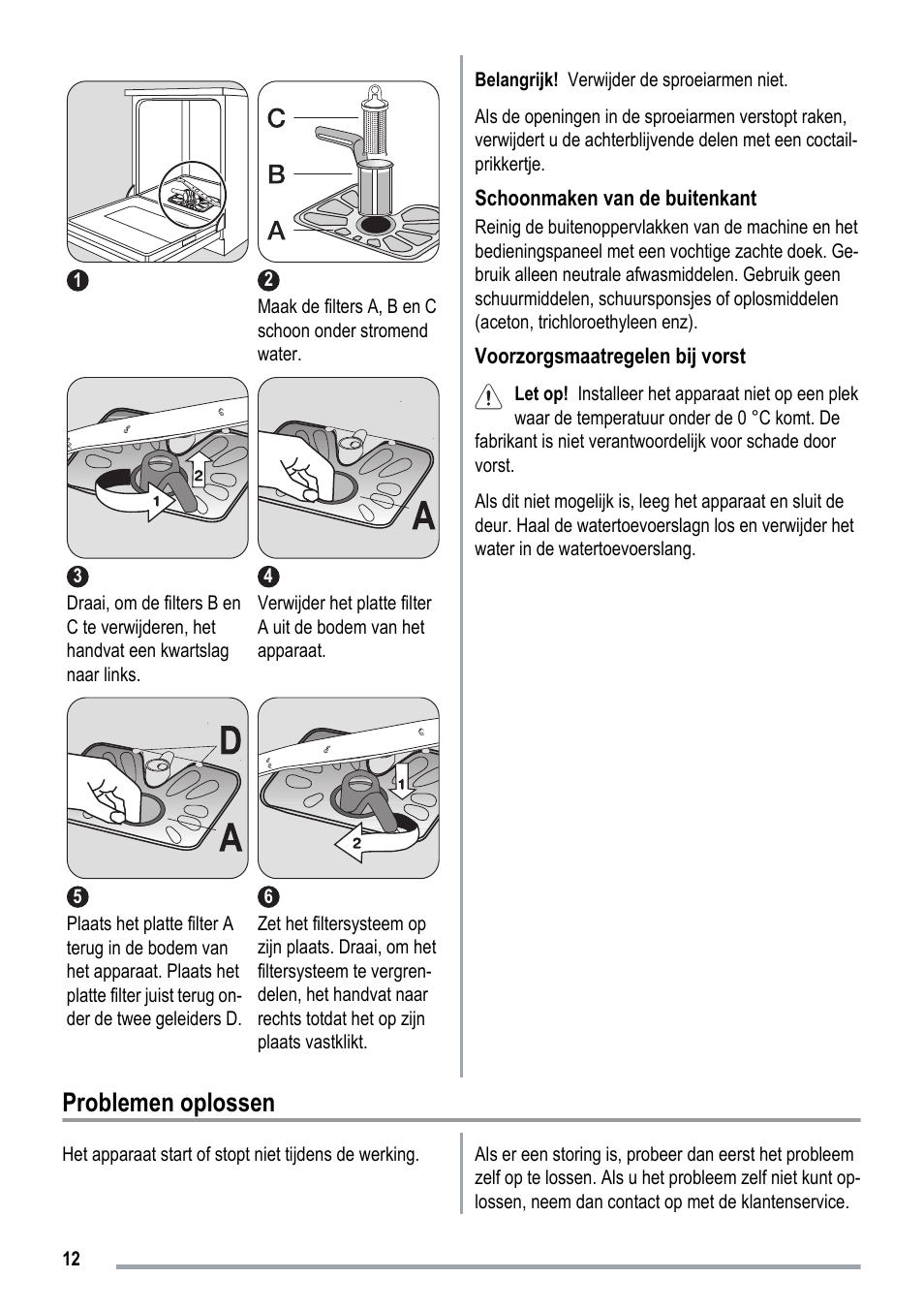 Problemen oplossen | ZANKER ZKI1530 User Manual | Page 12 / 68