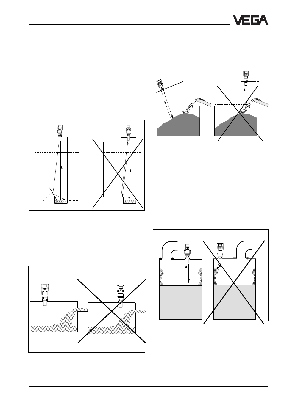 Mounting and installation - false echoes | VEGA VEGASON 51V…53V User Manual | Page 33 / 88