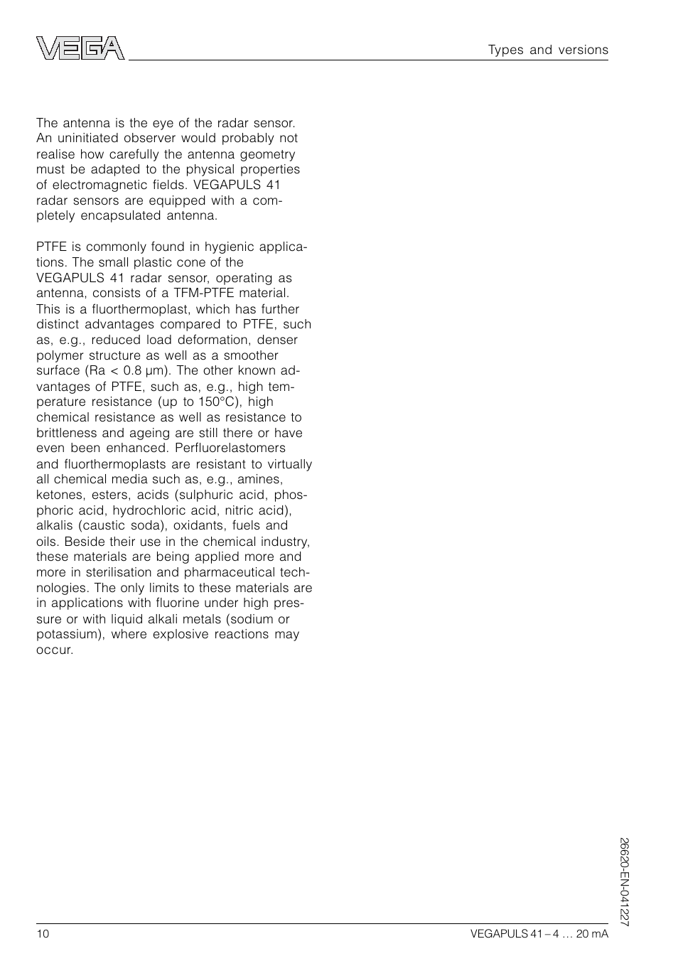 5 antennas | VEGA VEGAPULS 41 4 … 20 mA; HART compact sensor User Manual | Page 10 / 68
