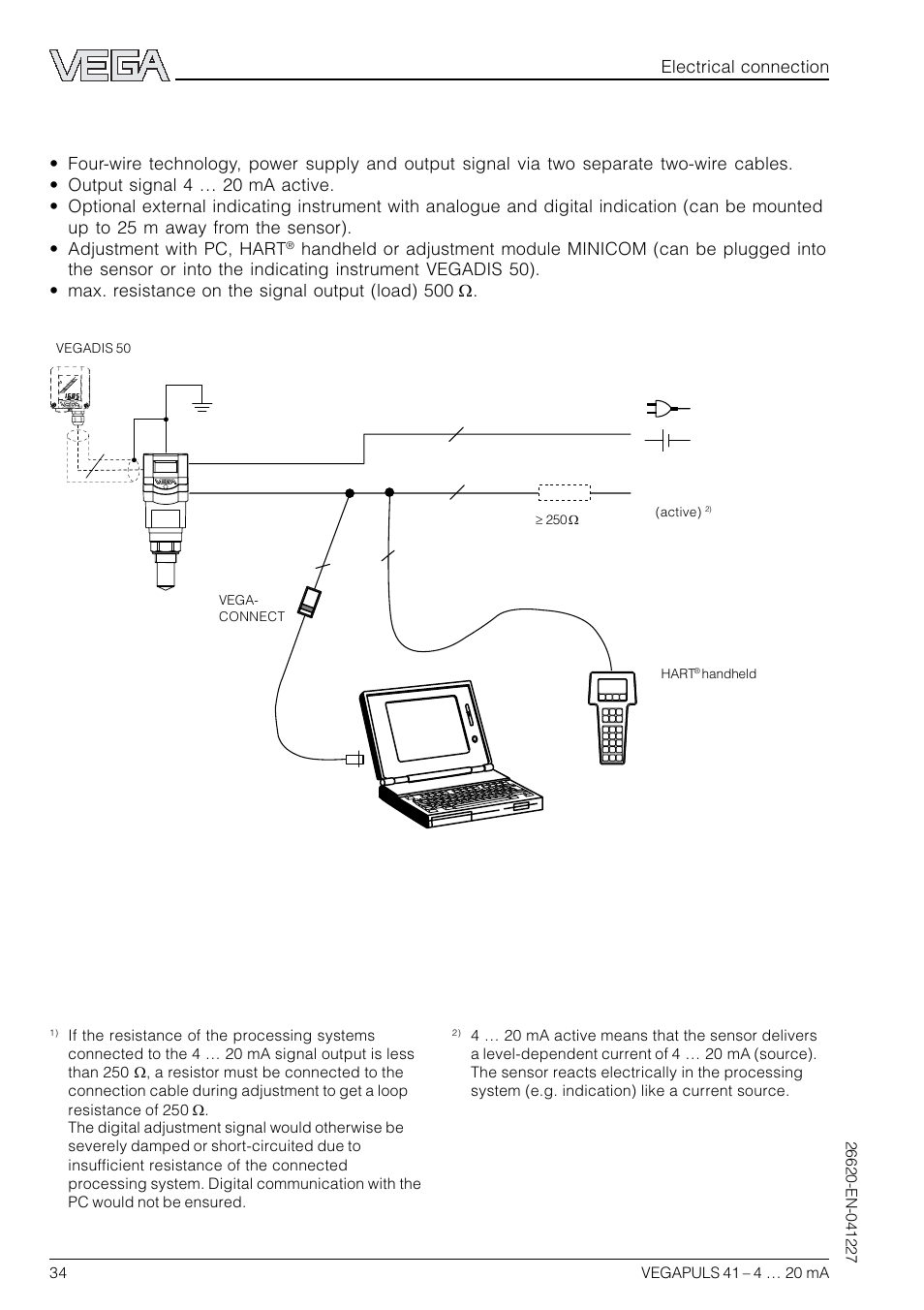 VEGA VEGAPULS 41 4 … 20 mA; HART compact sensor User Manual | Page 34 / 68