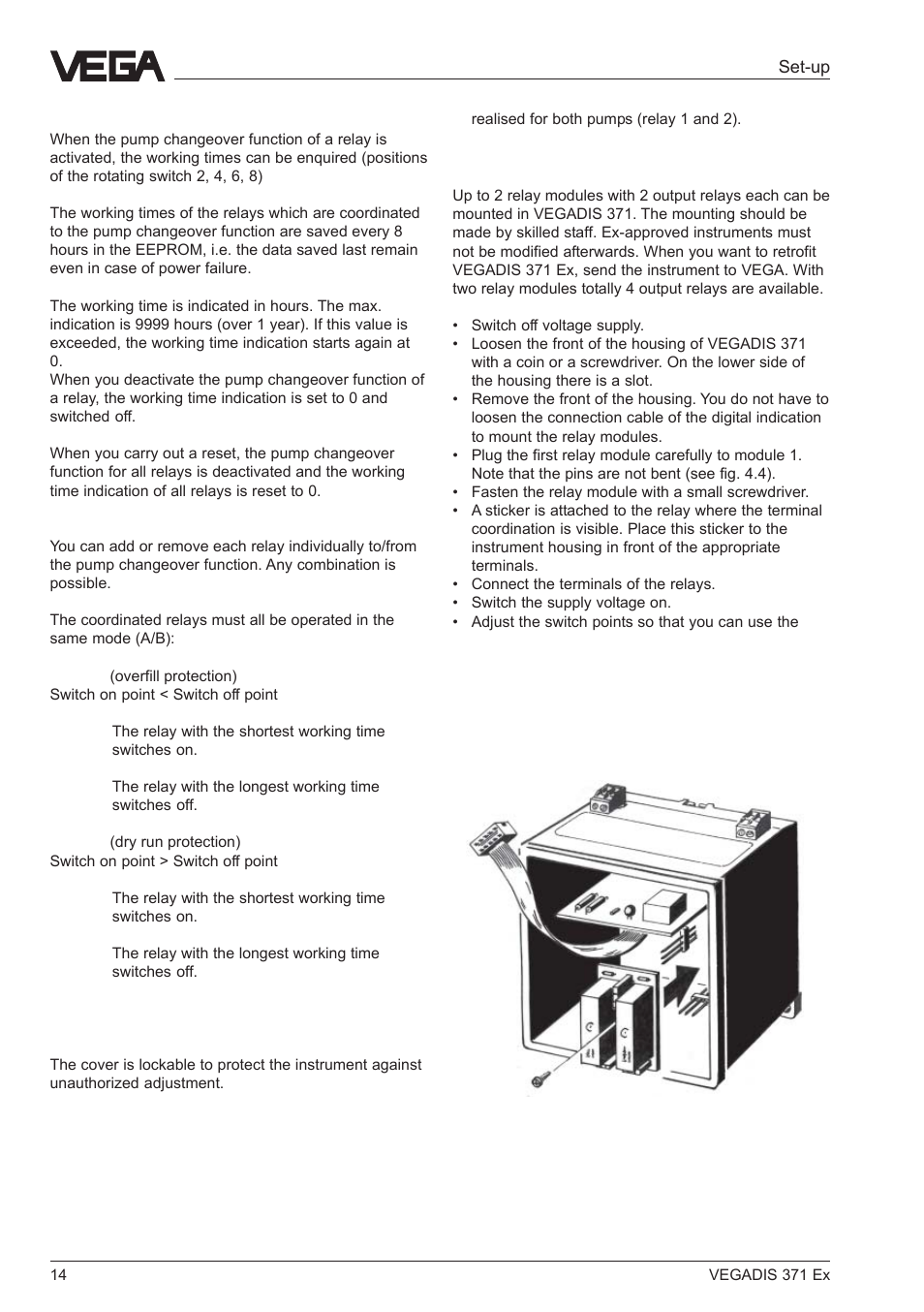 VEGA VEGADIS 371 Ex User Manual | Page 14 / 20