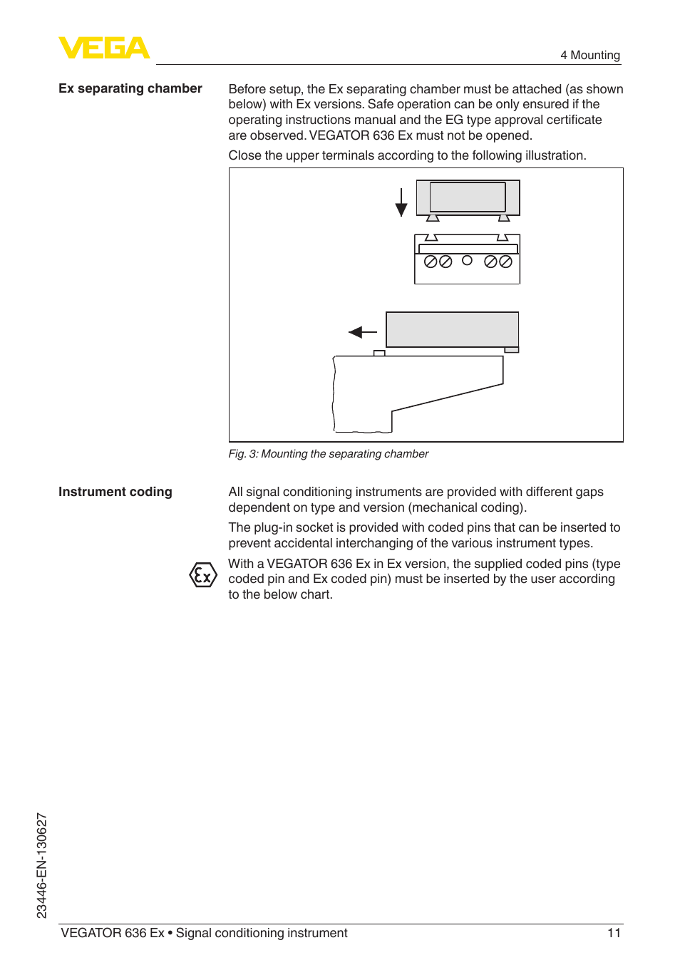 VEGA VEGATOR 636 Ex Ship approvals User Manual | Page 11 / 28