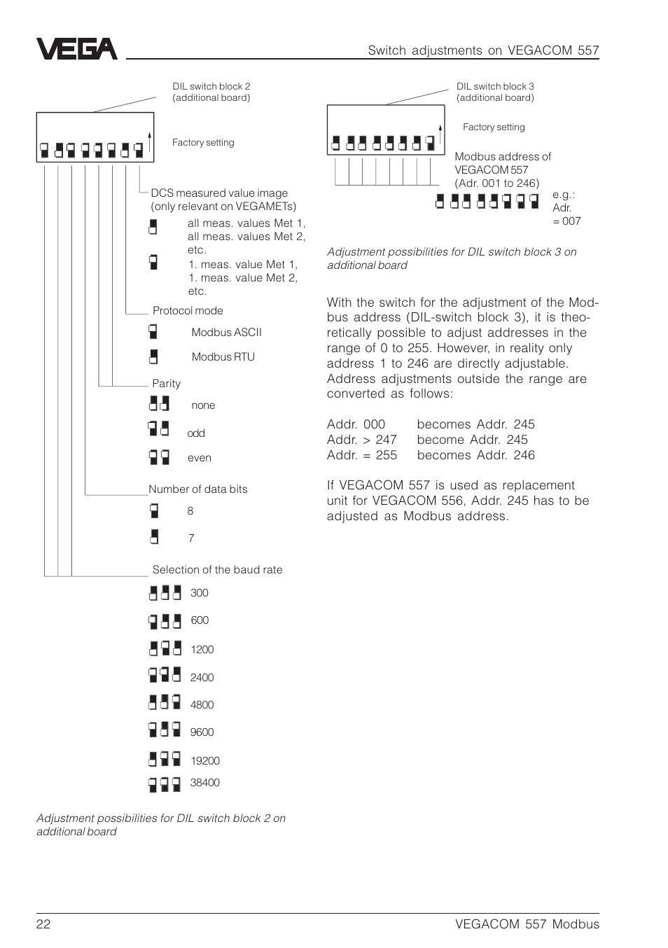 VEGA VEGACOM 557 Modbus protocol User Manual | Page 22 / 68