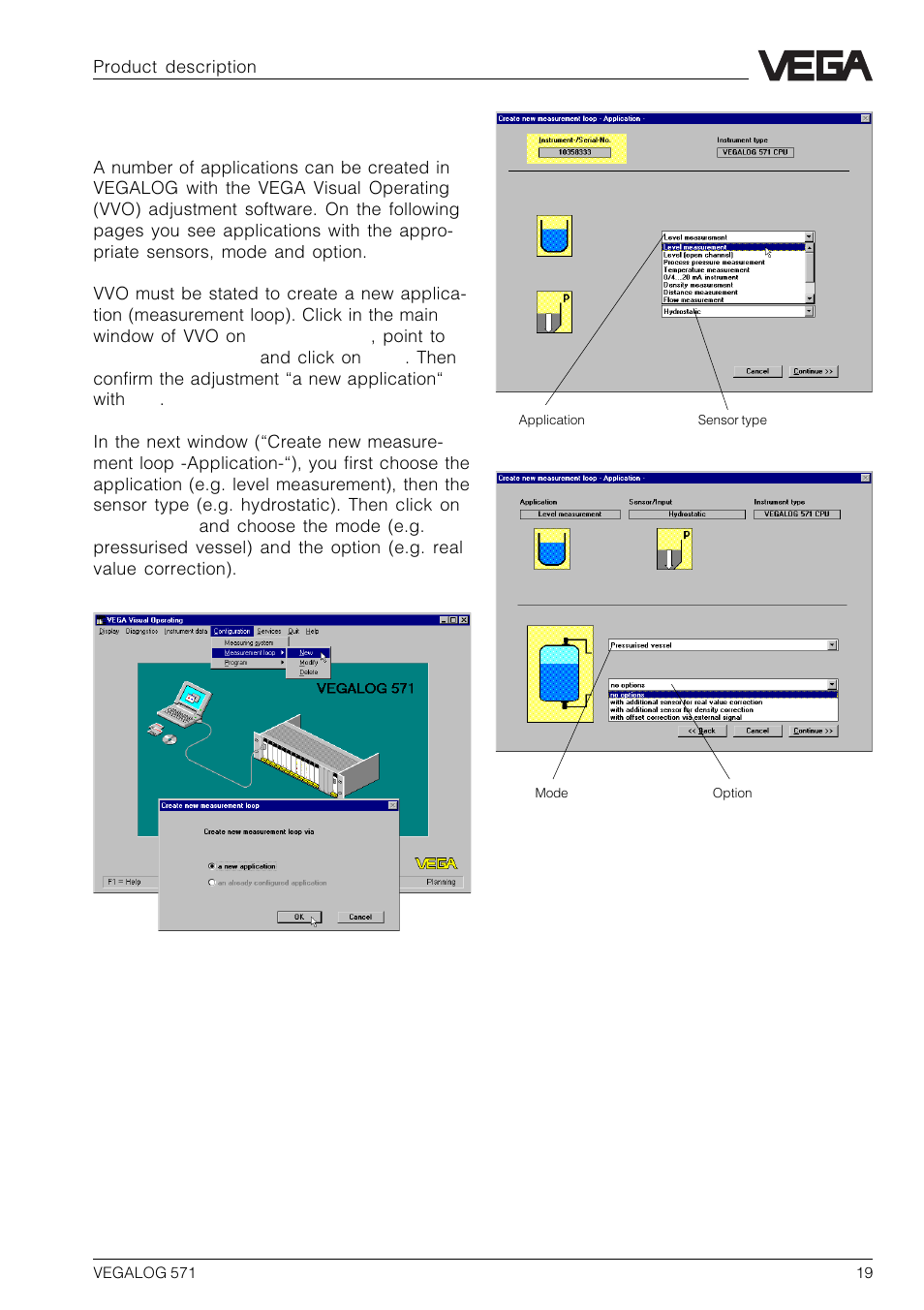 6 applications | VEGA VEGALOG 571 User Manual | Page 19 / 48
