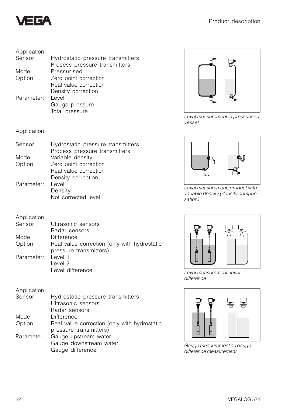 VEGA VEGALOG 571 User Manual | Page 22 / 48