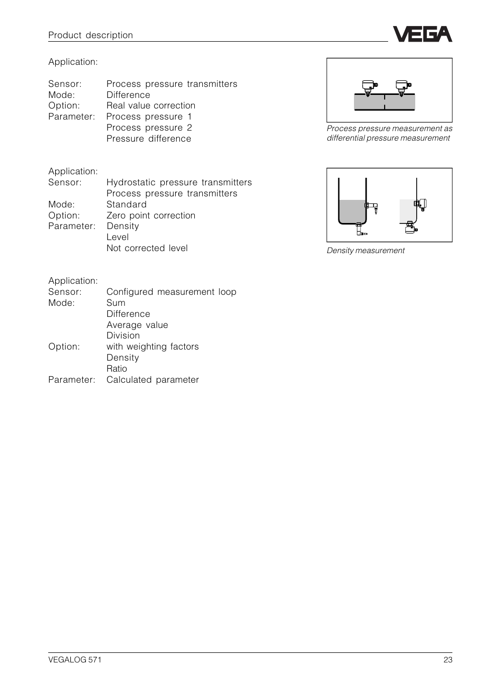 VEGA VEGALOG 571 User Manual | Page 23 / 48