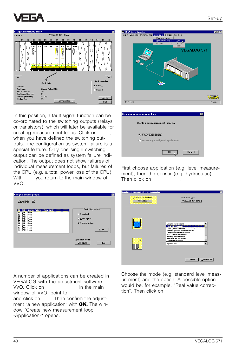 VEGA VEGALOG 571 User Manual | Page 40 / 48