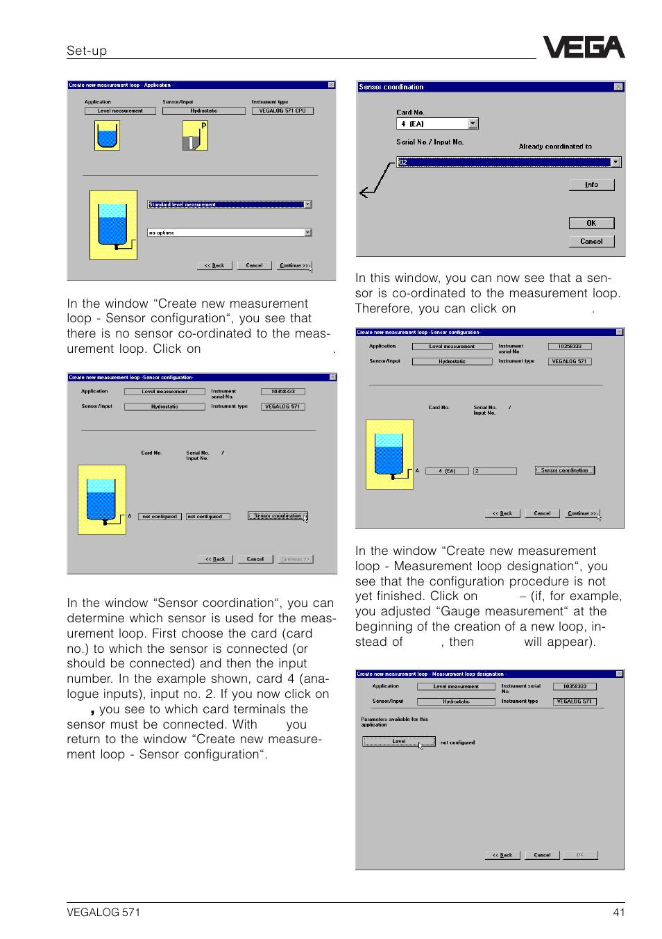 VEGA VEGALOG 571 User Manual | Page 41 / 48