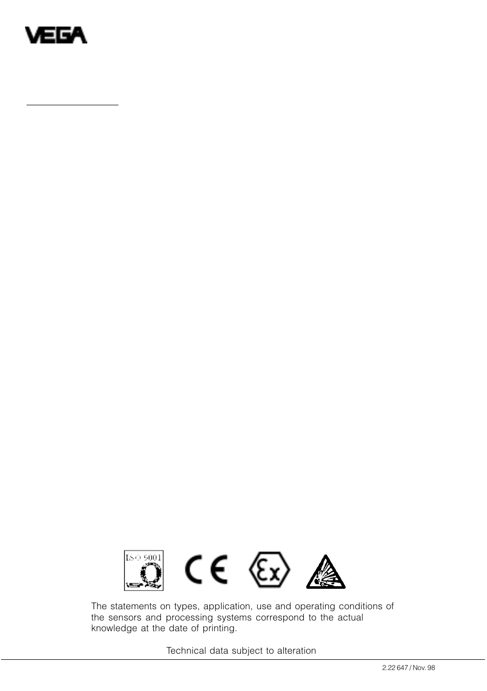 VEGA Capacitive electrodes EK … with signal conditioning instrument User Manual | Page 36 / 36