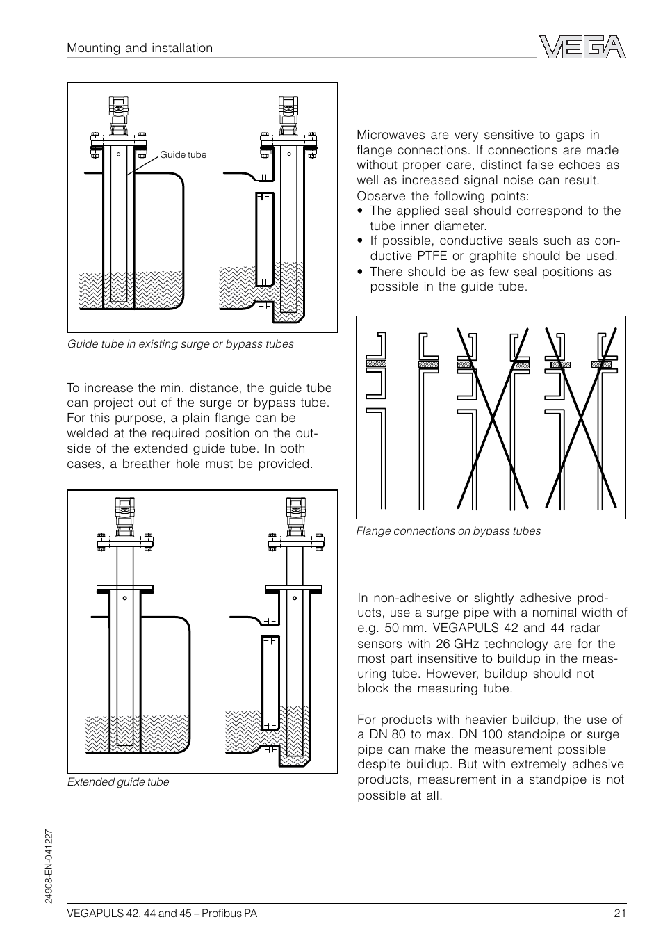 VEGA VEGAPULS 45 Profibus PA User Manual | Page 21 / 60