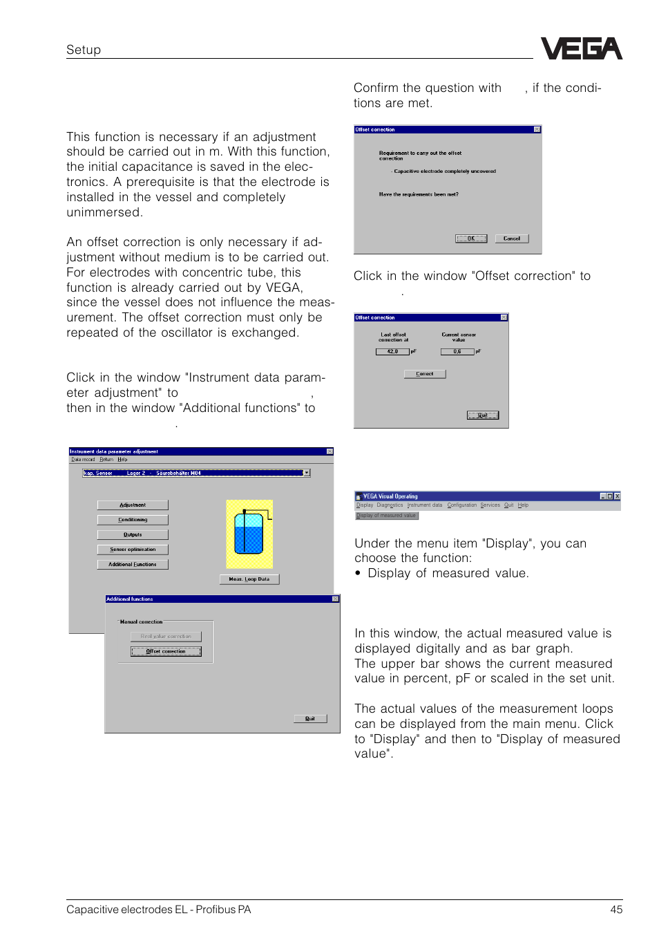 VEGA Capacitive electrodes EL Profibus PA User Manual | Page 45 / 56