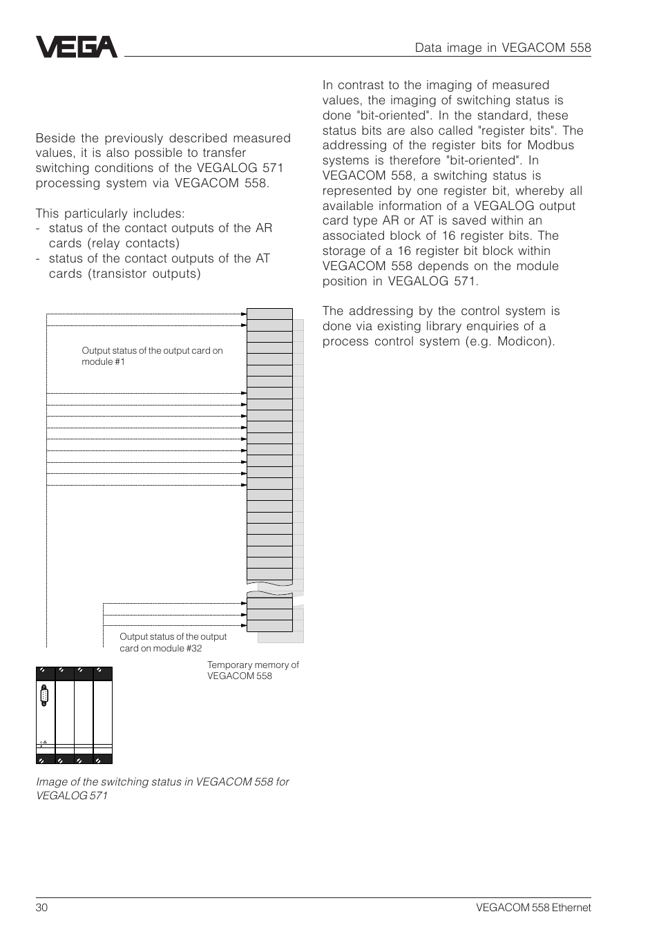 Data image in vegacom 558 | VEGA VEGACOM 558 Ethernet User Manual | Page 30 / 80