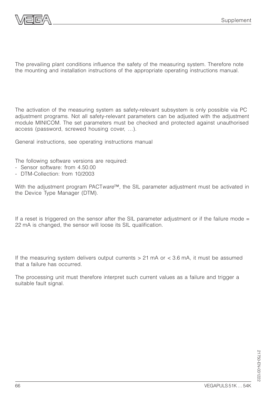 3 set-up, 1 mounting and installation, 2 adjustment instructions and parameter adjustment | 3 configuration of the processing unit, 3set-up | VEGA VEGAPULS 51K…54K 4 … 20 mA; HART compact sensor User Manual | Page 66 / 72