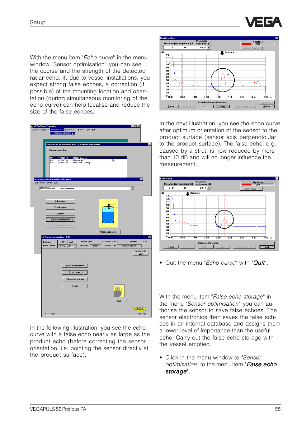 VEGA VEGAPULS 56 Profibus PA User Manual | Page 55 / 92