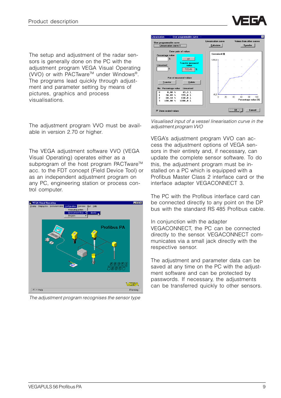 VEGA VEGAPULS 56 Profibus PA User Manual | Page 9 / 92