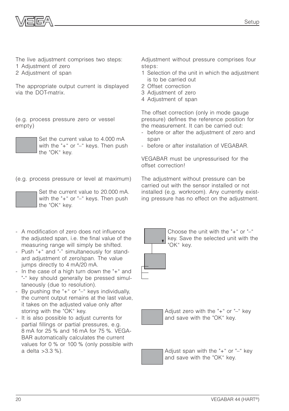 VEGA VEGABAR 44 HART User Manual | Page 20 / 44