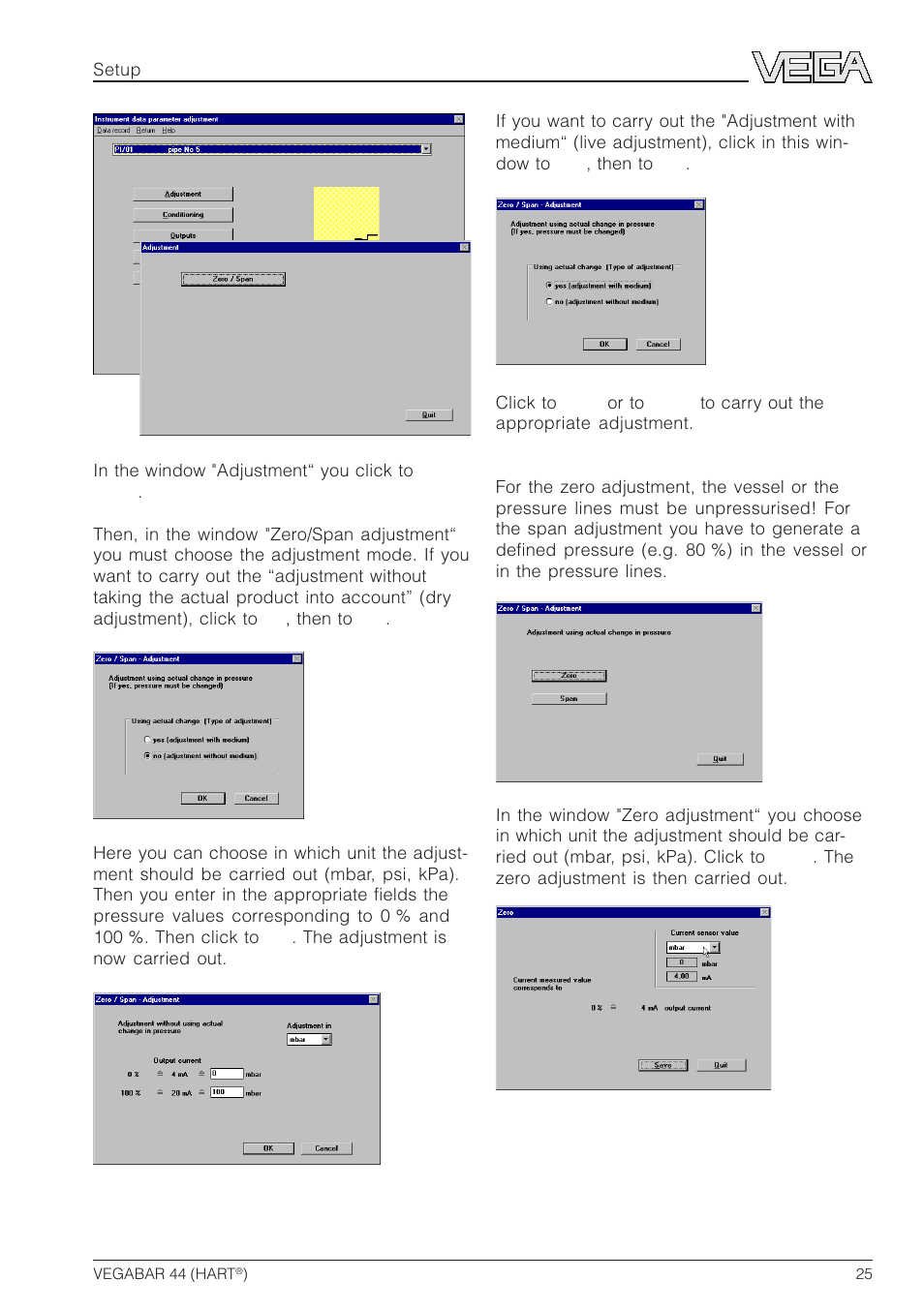 VEGA VEGABAR 44 HART User Manual | Page 25 / 44