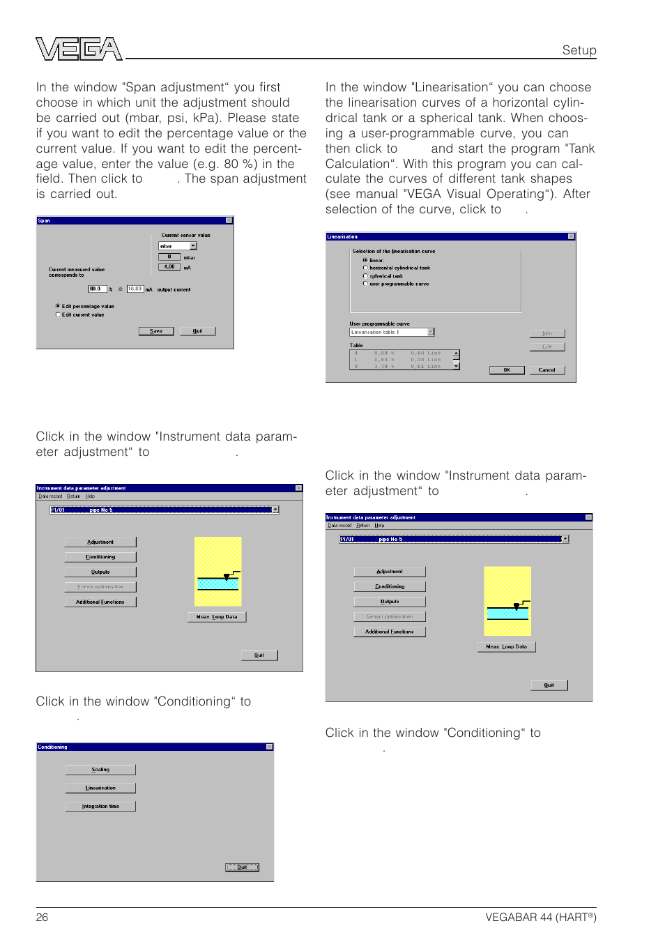 VEGA VEGABAR 44 HART User Manual | Page 26 / 44