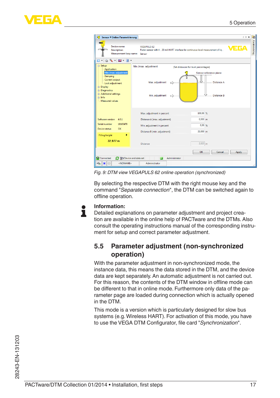 VEGA PACTware-DTM Collection 01_2014 User Manual | Page 17 / 28