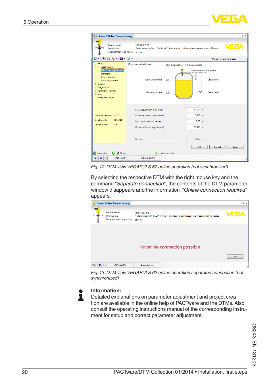 VEGA PACTware-DTM Collection 01_2014 User Manual | Page 20 / 28