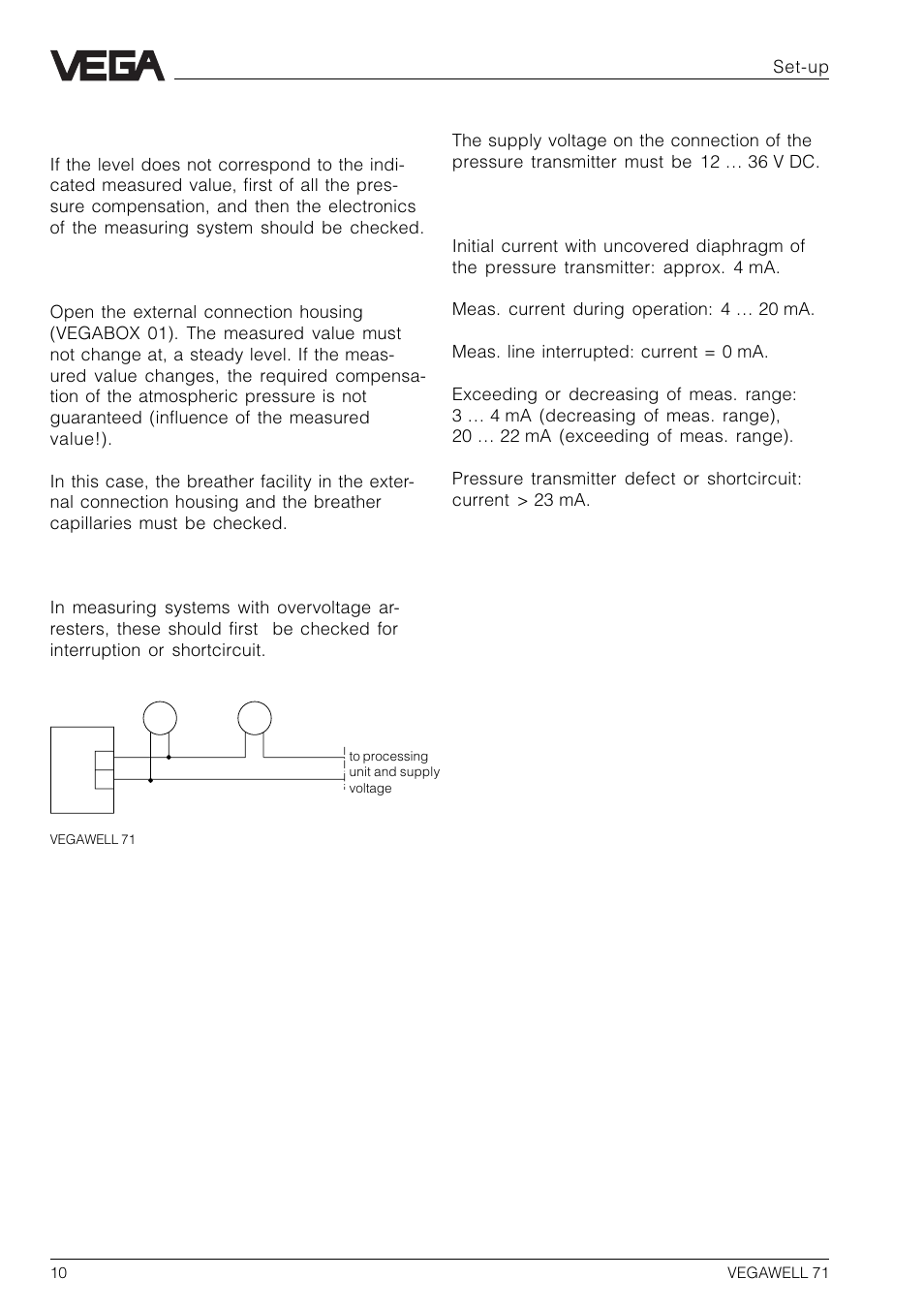 VEGA VEGAWELL 71 User Manual | Page 10 / 12