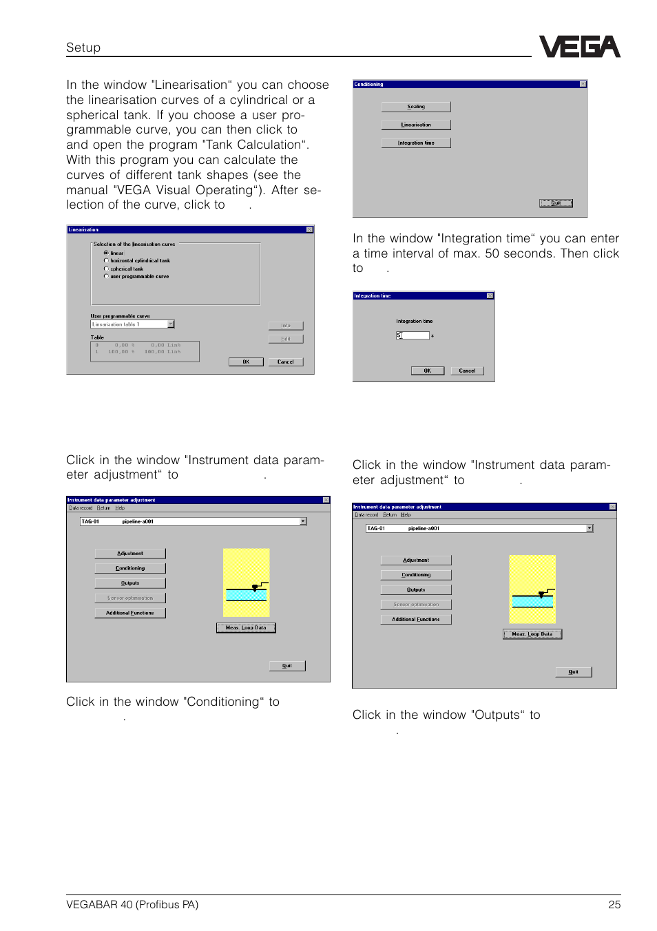 VEGA VEGABAR 40 Profibus PA User Manual | Page 25 / 36