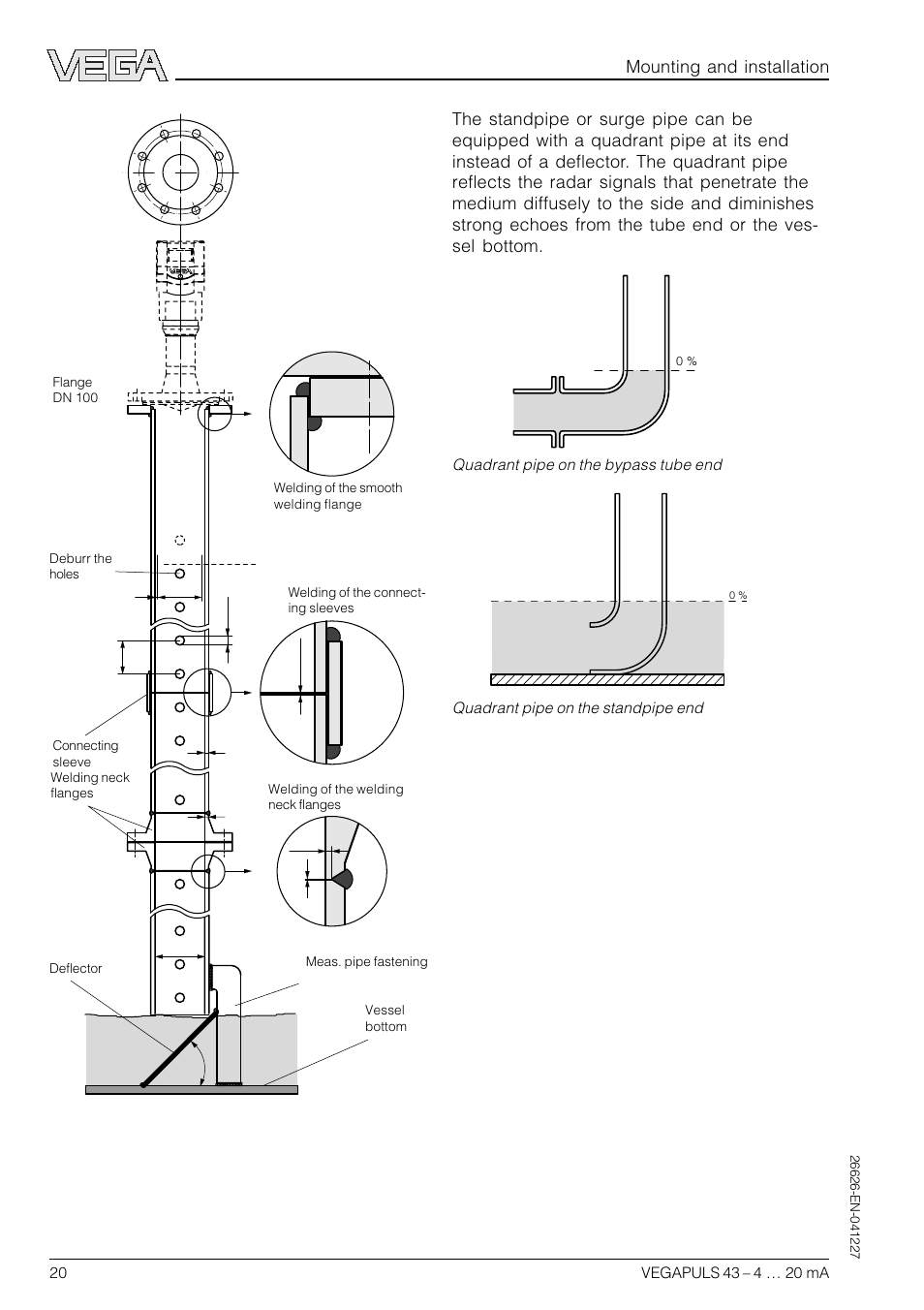 VEGA VEGAPULS 43 4 … 20 mA; HART compact sensor User Manual | Page 20 / 68