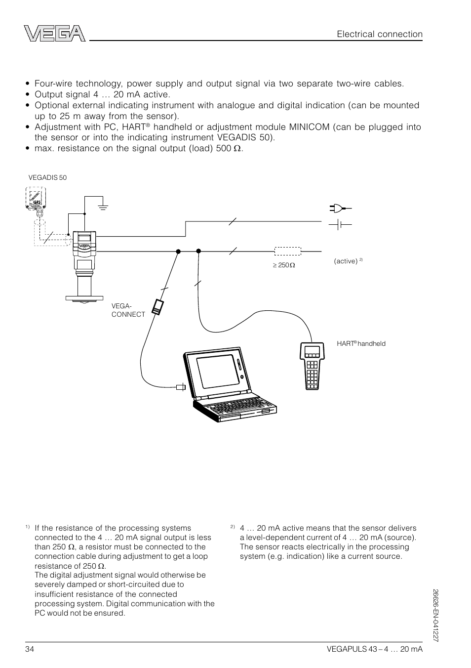 VEGA VEGAPULS 43 4 … 20 mA; HART compact sensor User Manual | Page 34 / 68