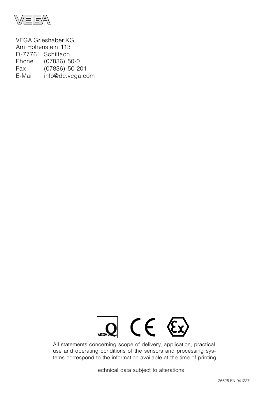 VEGA VEGAPULS 43 4 … 20 mA; HART compact sensor User Manual | Page 68 / 68