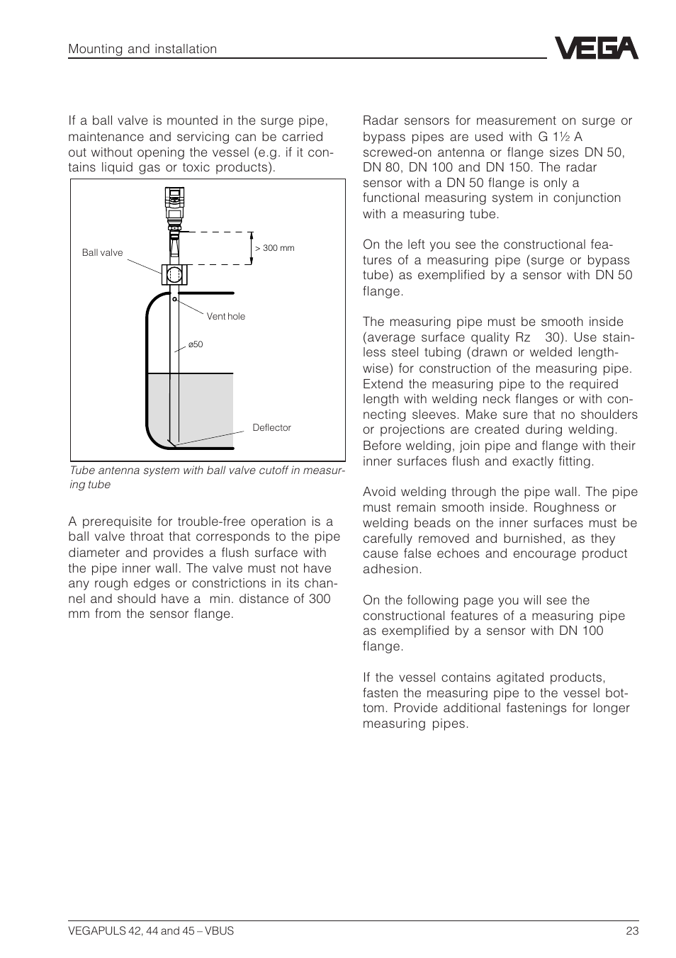VEGA VEGAPULS 45 VBUS User Manual | Page 23 / 92
