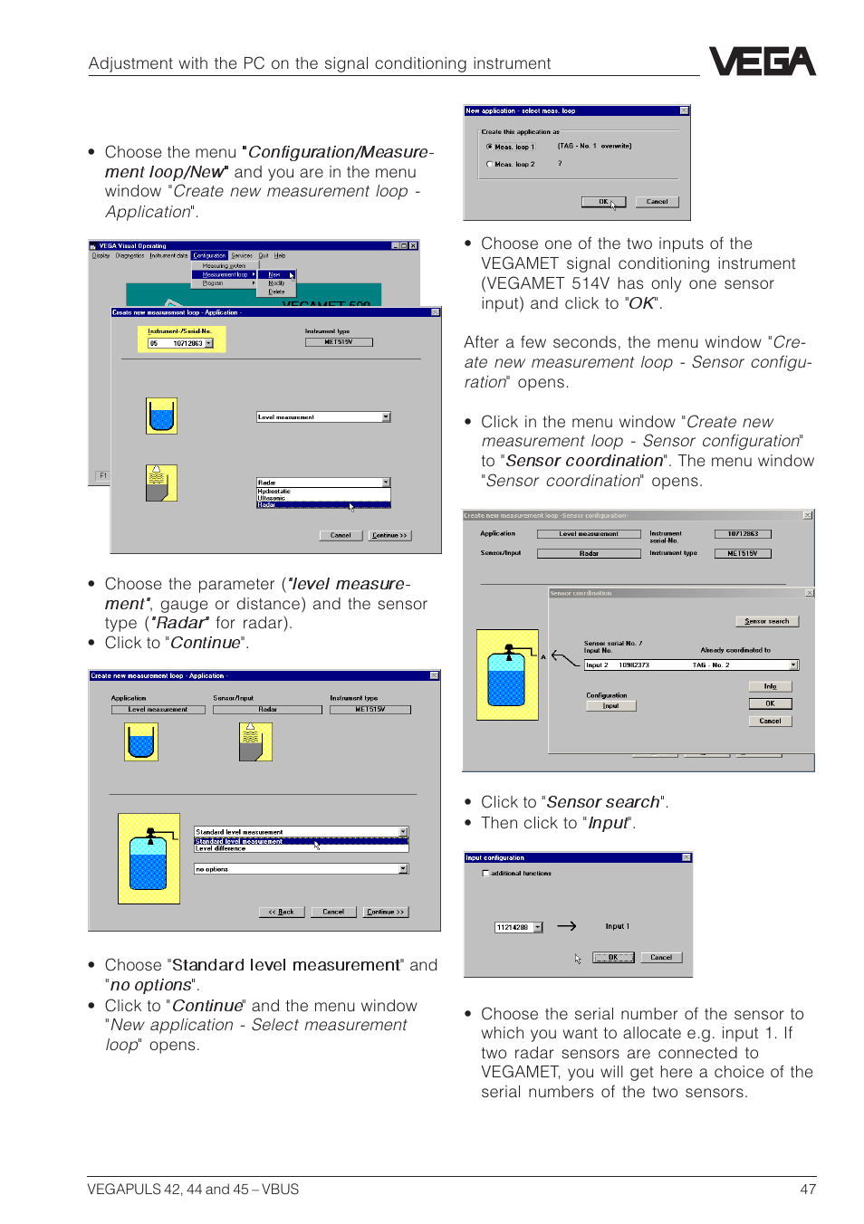 VEGA VEGAPULS 45 VBUS User Manual | Page 47 / 92