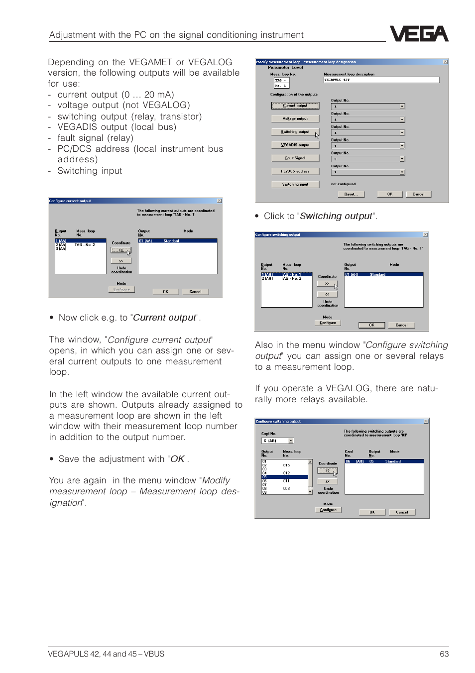 VEGA VEGAPULS 45 VBUS User Manual | Page 63 / 92