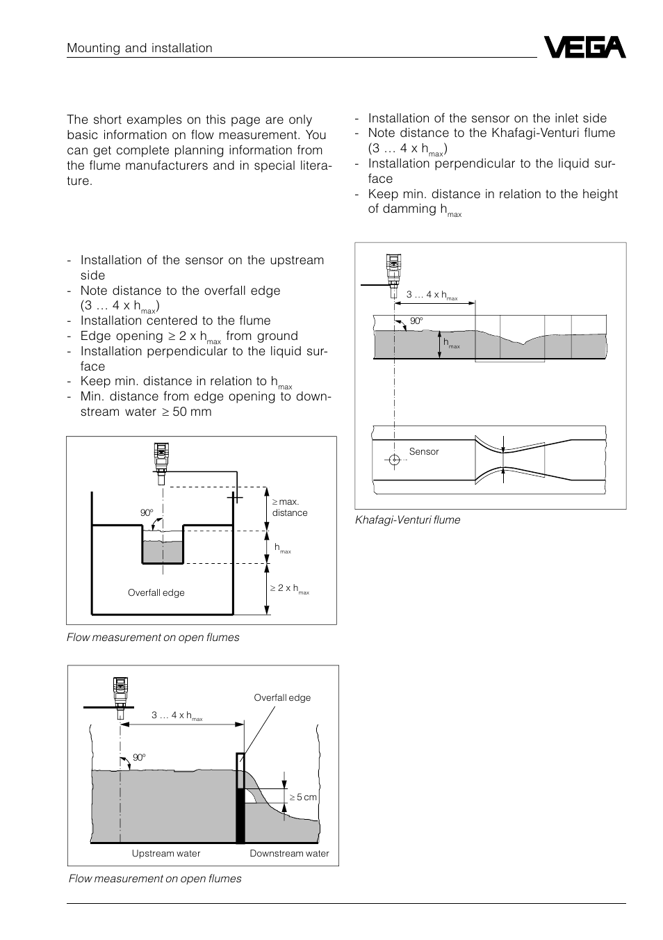 Mounting and installation | VEGA VEGASON 51P…53P Profibus PA User Manual | Page 29 / 84