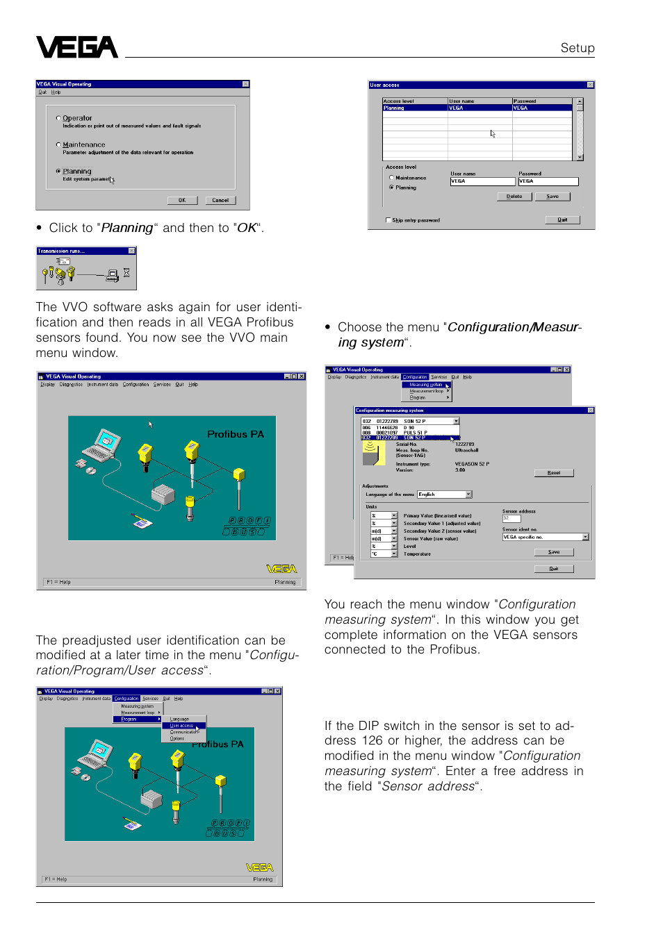 VEGA VEGASON 51P…53P Profibus PA User Manual | Page 46 / 84