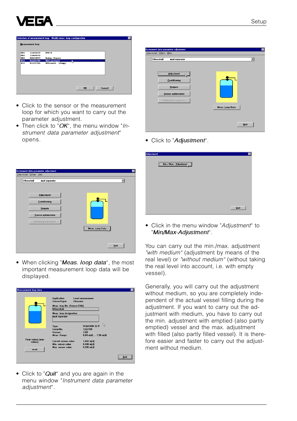 VEGA VEGASON 51P…53P Profibus PA User Manual | Page 48 / 84