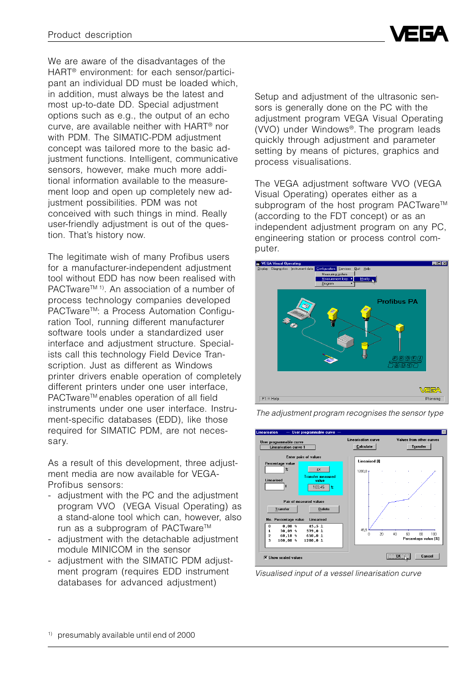 VEGA VEGASON 51P…53P Profibus PA User Manual | Page 7 / 84