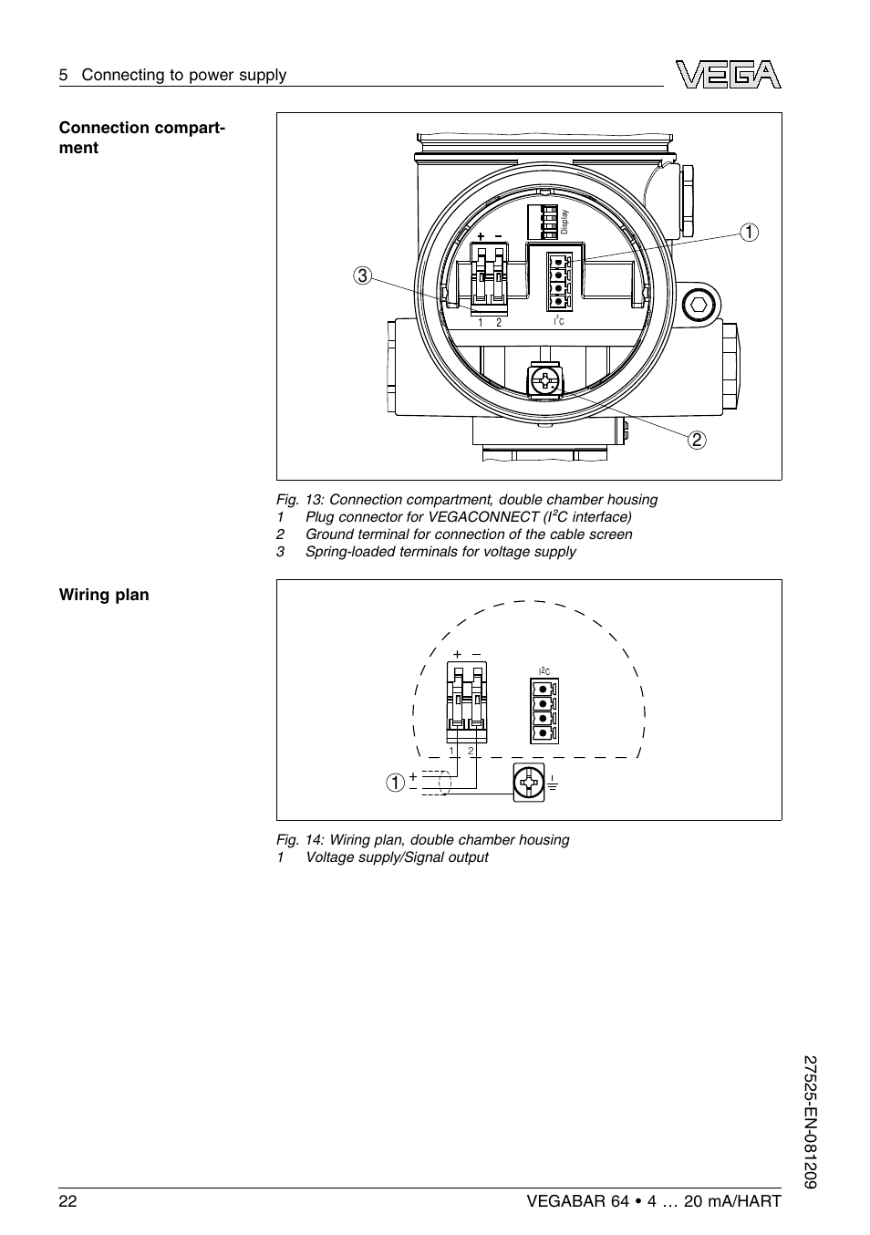 VEGA VEGABAR 64 4 … 20 mA_HART User Manual | Page 22 / 80